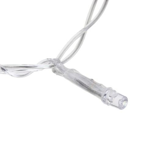 Гирлянда электрическая Вьюн 10м, 100LED, мультицвет, 8 реж, прозрачный провод, 220В СНОУ БУМ